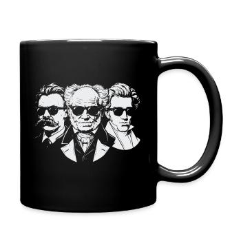 Philosophen des Existentialismus - Tasse einfarbig - Schwarz - Rechts