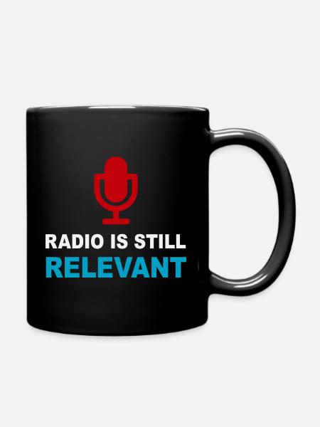 Radio noch relevant - Tasse einfarbig - Schwarz