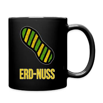 Erdnuss Erdung Elektriker-Witz Wortspiel - Tasse einfarbig - Schwarz - Rechts