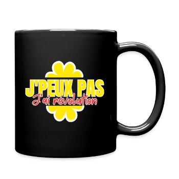 Ich kann nicht, ich habe eine Revolution - Tasse einfarbig - Schwarz - Rechts
