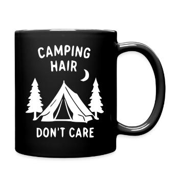 Camping Hair Don't Care - Tasse einfarbig - Schwarz - Rechts