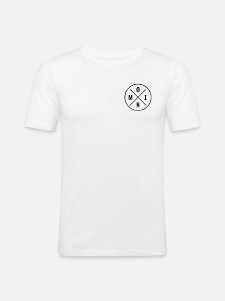 MOIN - Männer Slim Fit T-Shirt - Weiß