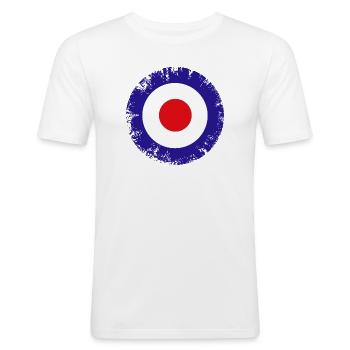 Mod-Ziel - Männer Slim Fit T-Shirt - Weiß - Vorne - Nik (191cm)