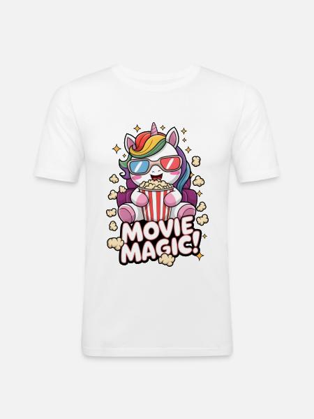 Movie Magic! - Men's Slim Fit T-Shirt - white