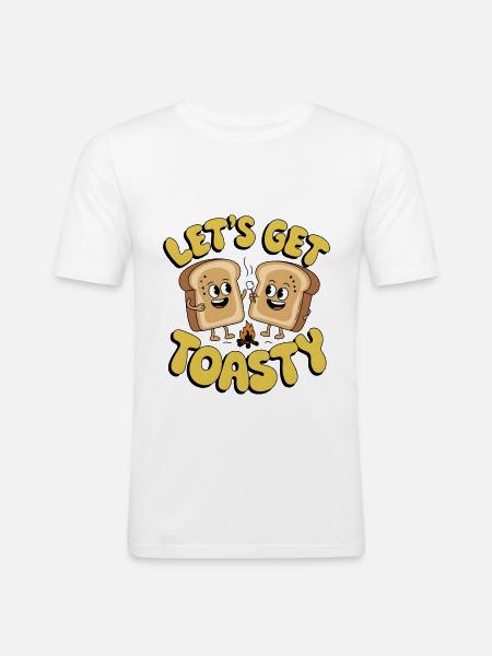 Lass uns warm werden - Männer Slim Fit T-Shirt - Weiß