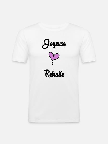 RETIREMENT. RETIREMENT. RETIRED. RETIREMENT - Men's Slim Fit T-Shirt - white
