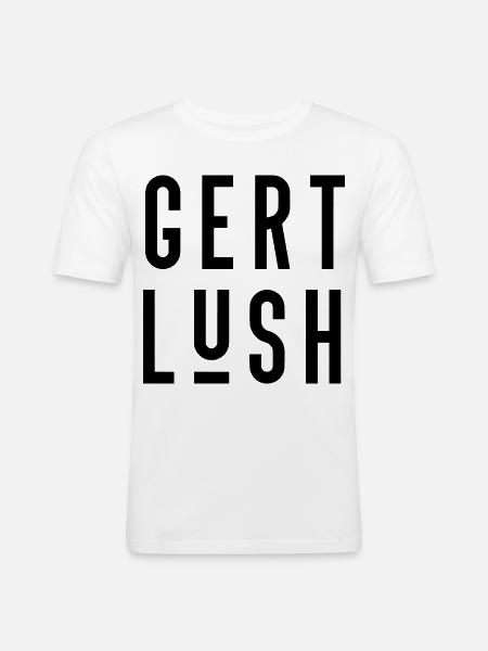 Bristol Dialect Gert Lush - Men's Slim Fit T-Shirt - white