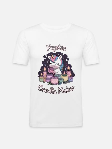 Mystic Candle Maker. - Men's Slim Fit T-Shirt - white
