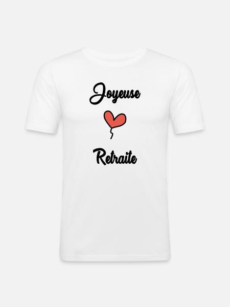 COLLEAGUE. START. RETIREMENT - Men's Slim Fit T-Shirt - white