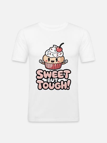 Sweet But Tough! - Men's Slim Fit T-Shirt - white