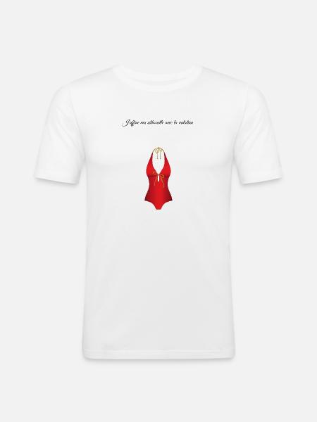 La piscine 1 - T-shirt près du corps Homme - blanc