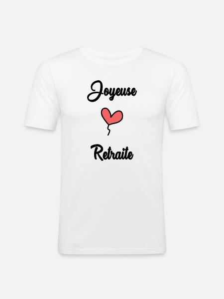 RETIREMENT - Men's Slim Fit T-Shirt - white