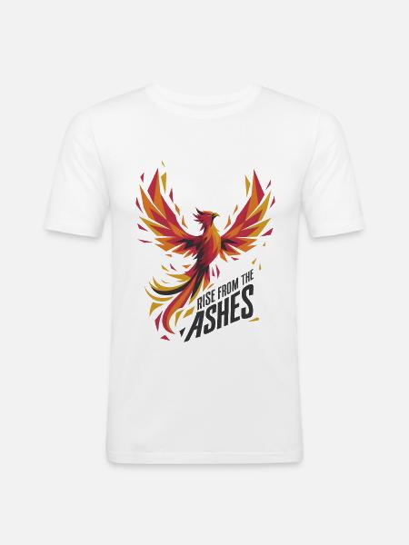 Rise From The Ashes - Men's Slim Fit T-Shirt - white