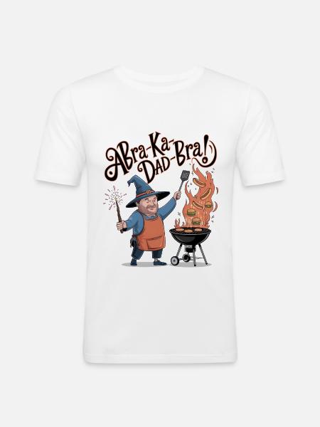 AbraKa-Dad-Bra ! - T-shirt près du corps Homme - blanc