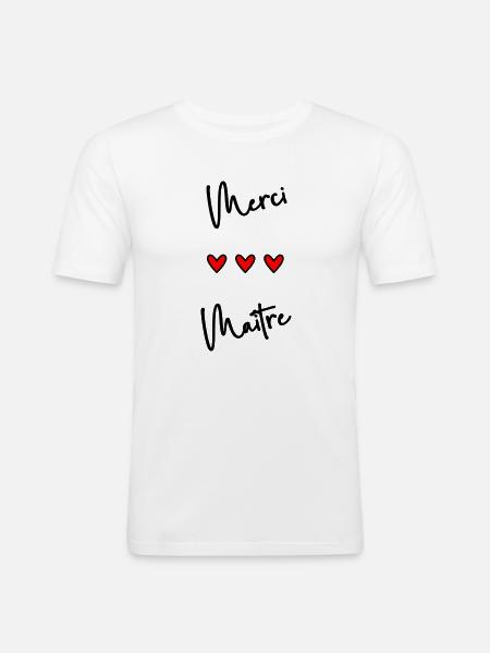 MASTER. MASTER - Men's Slim Fit T-Shirt - white