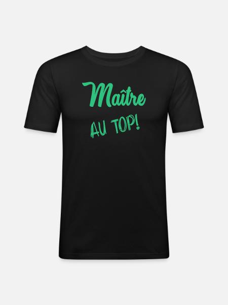 MASTER - Men's Slim Fit T-Shirt - black