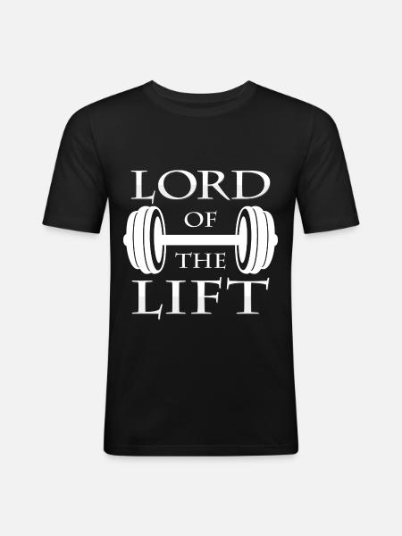 dumbbell - Men's Slim Fit T-Shirt - black