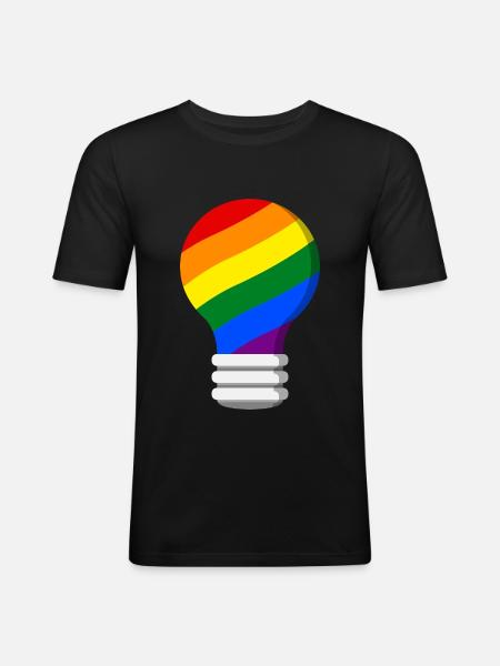 Gay Pride - Men's Slim Fit T-Shirt - black