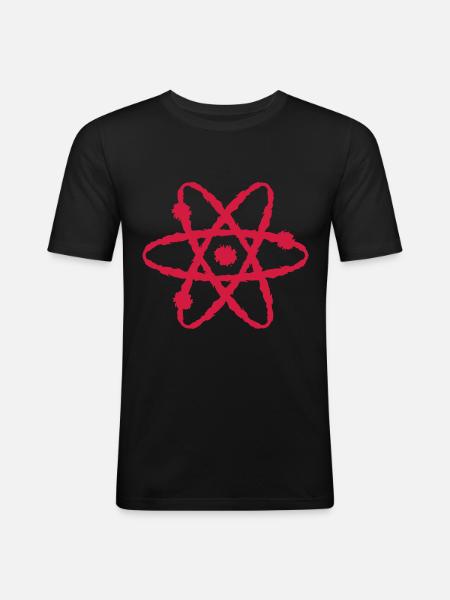 Scientific symbol - Men's Slim Fit T-Shirt - black