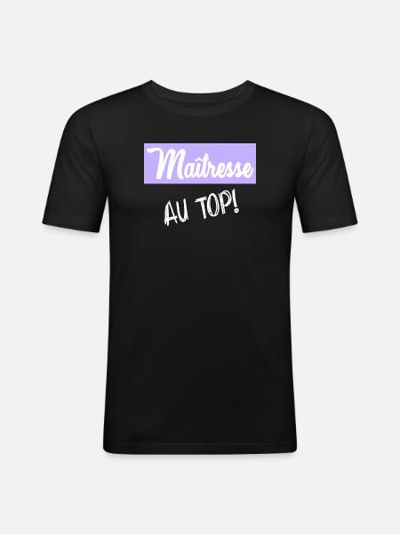 mistress - Men's Slim Fit T-Shirt - black
