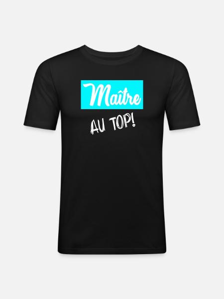 MASTER. MASTER - Men's Slim Fit T-Shirt - black