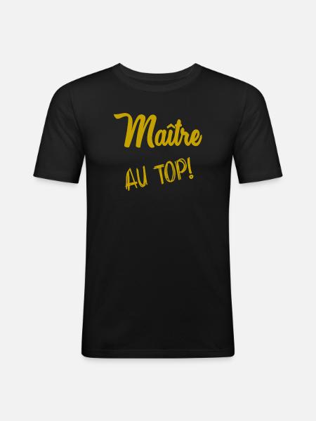 MASTER. MASTER - Men's Slim Fit T-Shirt - black