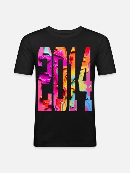 BUNT 12TH BIRTHDAY 2014 - Men's Slim Fit T-Shirt - black
