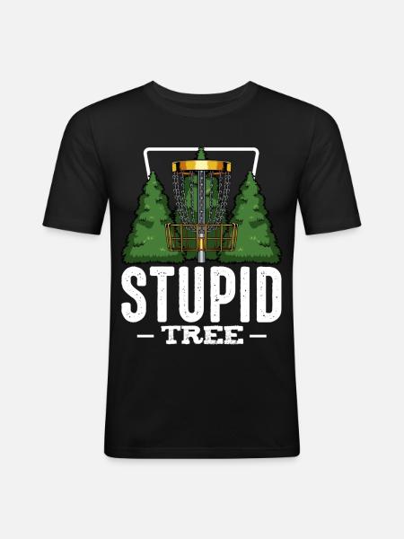 Frisbee - Men's Slim Fit T-Shirt - black