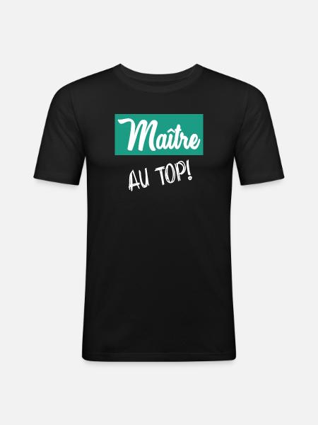 MASTER. MASTER - Men's Slim Fit T-Shirt - black
