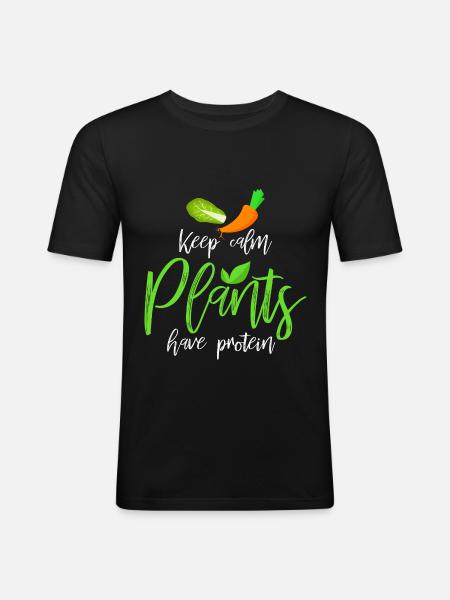 Vegan - Men's Slim Fit T-Shirt - black