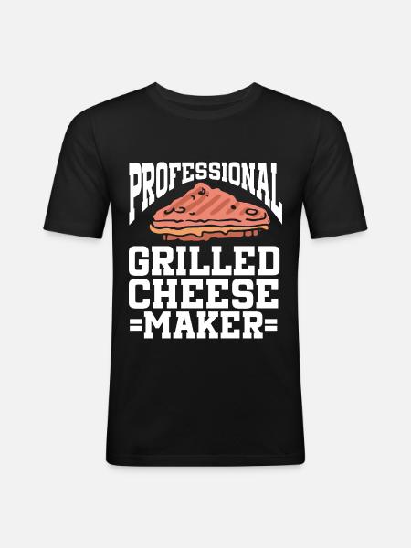 Cheese Making Cheese Lover - Men's Slim Fit T-Shirt - black