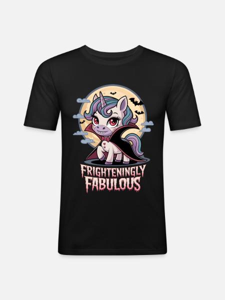 Beängstigend fabelhaft - Männer Slim Fit T-Shirt - Schwarz