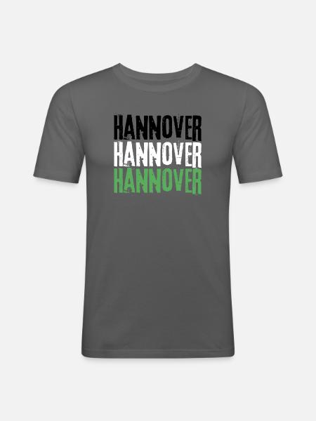 Hannover - Männer Slim Fit T-Shirt - Graphite