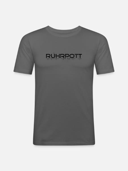 Ruhrpott - Männer Slim Fit T-Shirt - Graphite