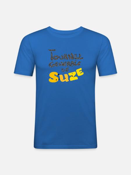 Suzee funny - T-shirt près du corps Homme - bleu roi