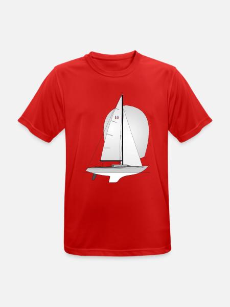 H Boot Riss - Männer T-Shirt atmungsaktiv - Rot