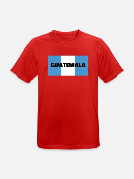 Guatemala in Guatemalan Flag Colors - Men's Breathable T-Shirt - red