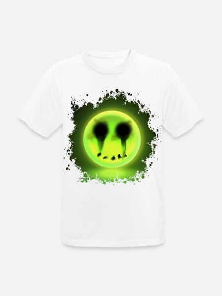 Glowmoji - Männer T-Shirt atmungsaktiv - Weiß