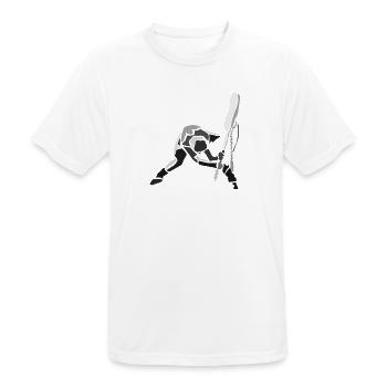 strummer-spread - T-shirt respirant Homme - blanc - Devant - AI Model Male 185 dark (185cm)