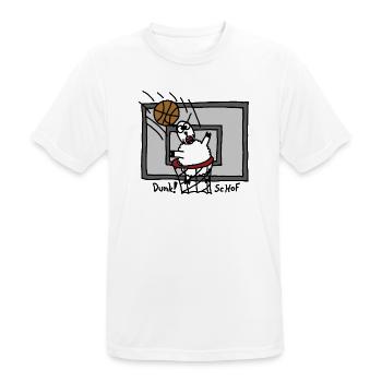 Dunk ScHoF - T-shirt respirant Homme - blanc - Devant - AI Model Male 185 dark (185cm)