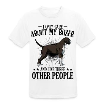 boxeur - T-shirt respirant Homme - blanc - Devant - AI Model Male 185 dark (185cm)