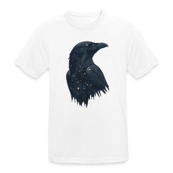 Raven - Men's Breathable T-Shirt - white - Front - AI Model Male 185 dark (185cm)