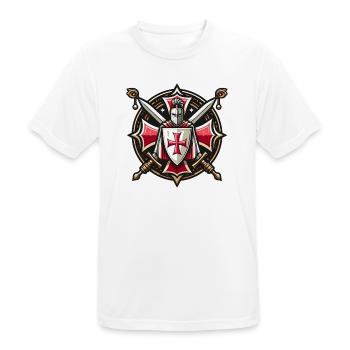 Templiers - T-shirt respirant Homme - blanc - Devant - AI Model Male 185 dark (185cm)