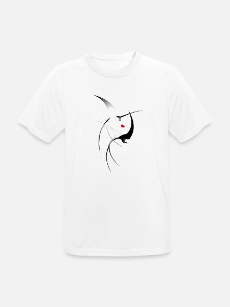 Vogel Schwalben - Männer T-Shirt atmungsaktiv - Weiß