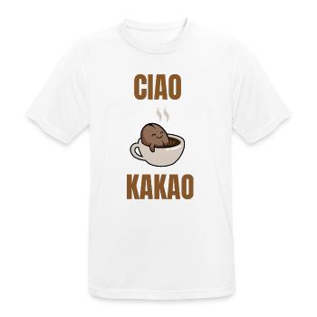 cacao ciao - T-shirt respirant Homme - blanc - Devant - AI Model Male 185 dark (185cm)