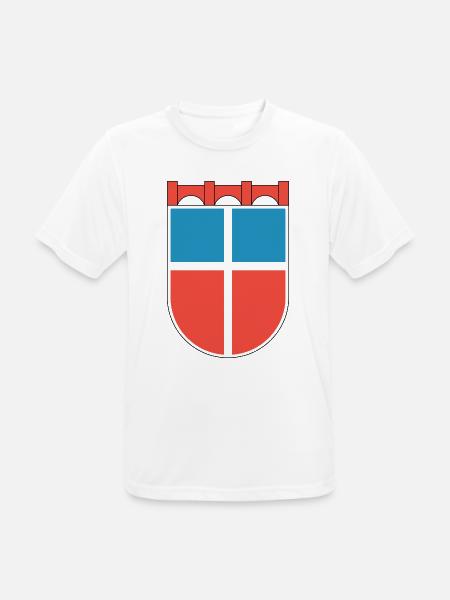 Wappen Saarland 1948 - Männer T-Shirt atmungsaktiv - Weiß