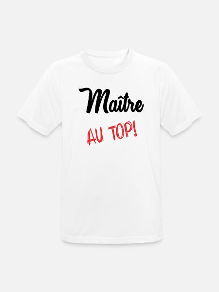 MASTER. MASTER - Men's Breathable T-Shirt - white