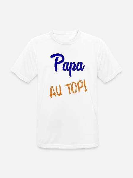 DAD - Men's Breathable T-Shirt - white
