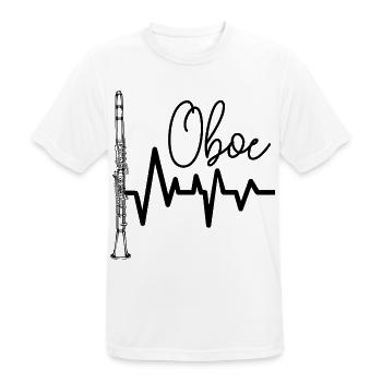 hautbois - T-shirt respirant Homme - blanc - Devant - AI Model Male 185 dark (185cm)