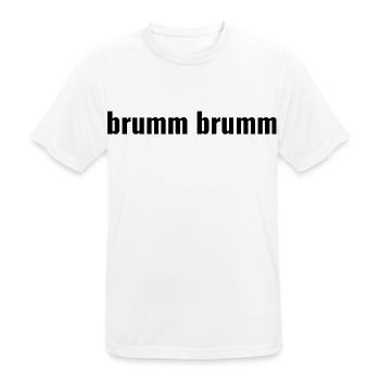 hum hum - Men's Breathable T-Shirt - white - Front - AI Model Male 185 dark (185cm)